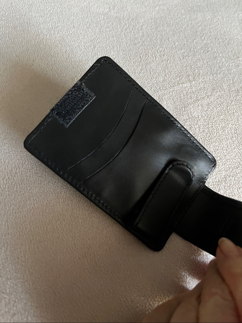 NWT DEEPPOCKET Black Leather Money-Clip Wallet - Picture 6 of 12